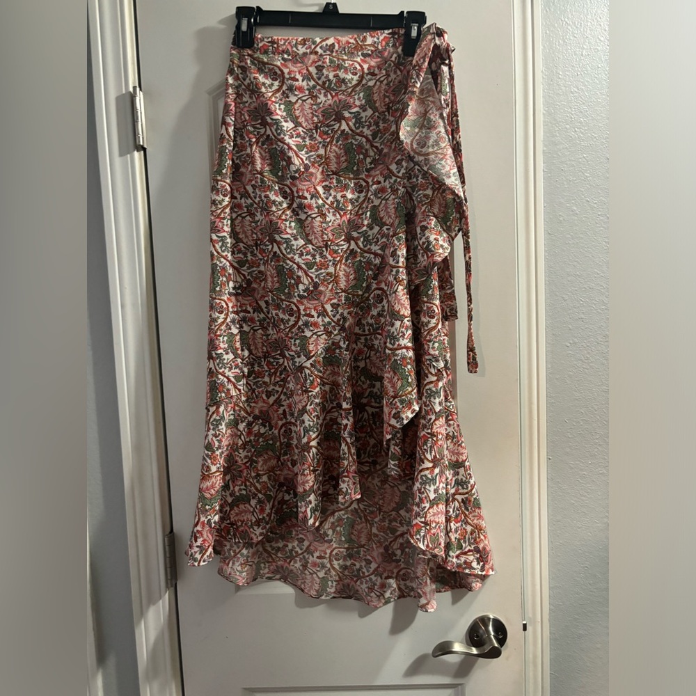 Floral Wrap Skirt - Multicolor